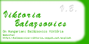 viktoria balazsovics business card