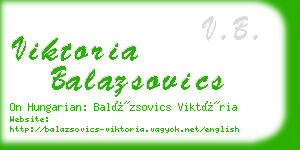 viktoria balazsovics business card